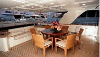 MARIA II of London -  Aft Deck Dining